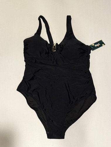 BMJL Damen Tummy Control Einteiler Badeanzug - V-Ausschnitt schwarz Badeanzug XXL - Bild 3 von 4