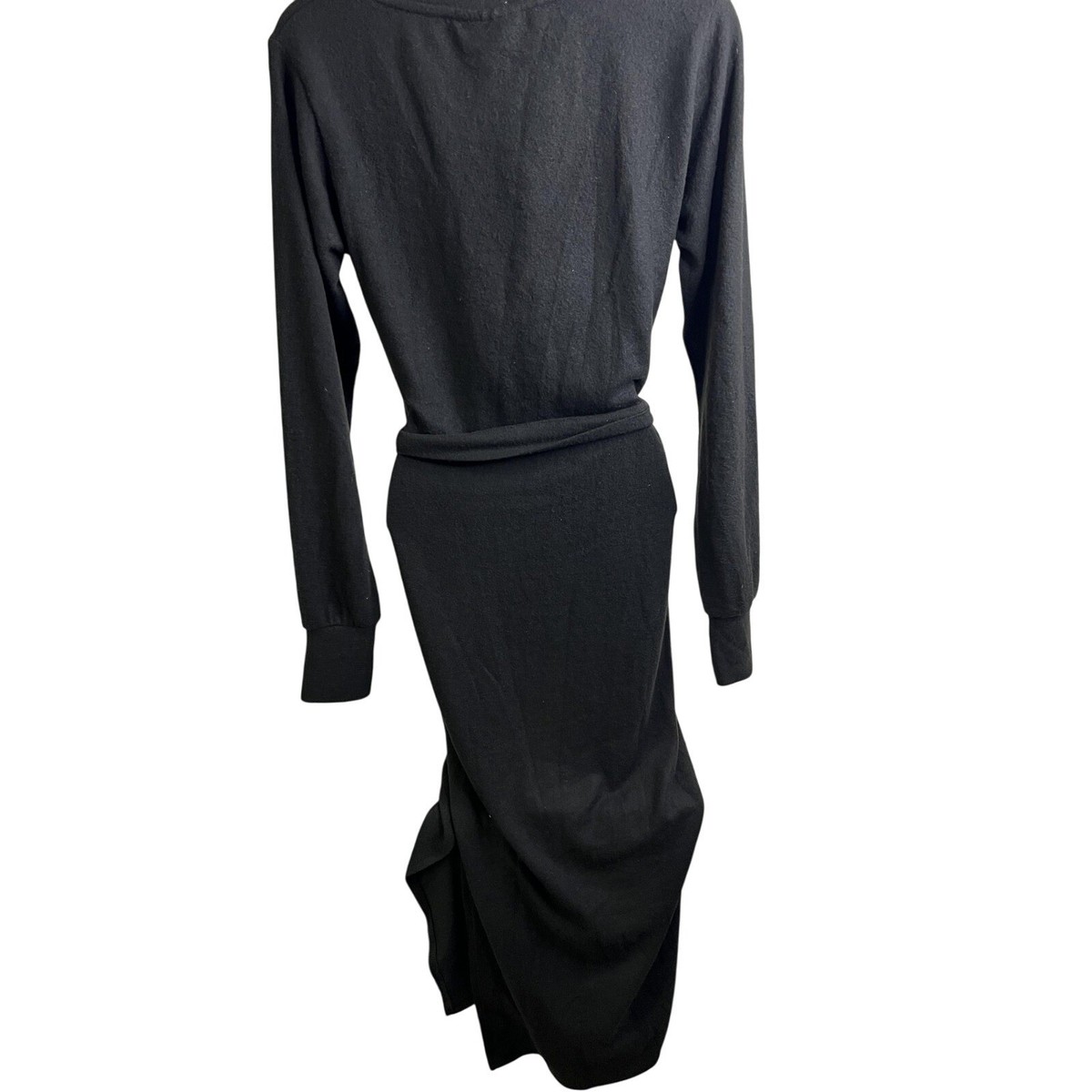 Topshop Dress Womens US 6 Black Long Sleeve Belted Midi Asymmetrical Hem New | eBay Topshop Dress Womens US 6 Black Long Sleeve Belted Midi Asymmetrical Hem New | eBay