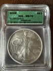 🇺🇸 2005 American Silver Eagle $1 – MS70 ICG Graded – Old Green Label 🔥