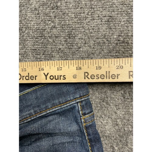 Men's Blue Denim Straight Leg Bootcut Button Zip Fly Jeans Pant Size W40xL32 - Picture 18 of 21