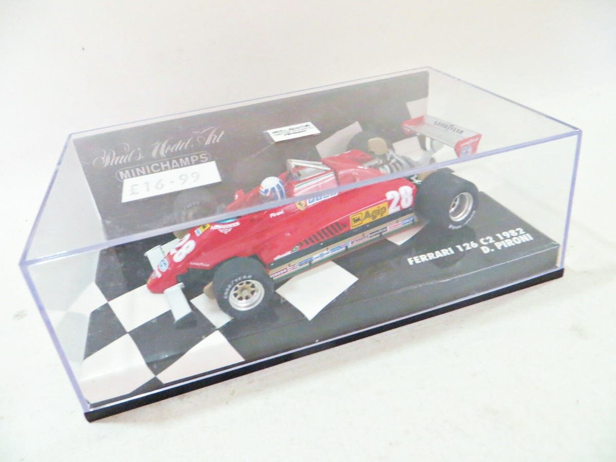 MINICHAMPS '1982 FERRARI 126 C2, D. PIRONI #28' 1:43. MIB/BOXED
