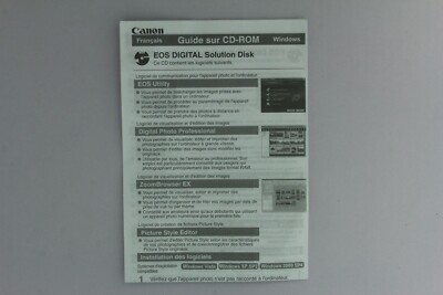 Bedienungsanleitung manual Canon CD -Rom EOS Digital Solution Disk (13021306)