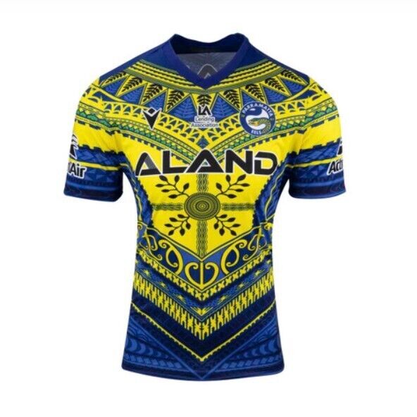 Parramatta Eels NRL 2023 Macron Pacifica Training Shirt Kids Sizes 8-14! Parramatta Eels NRL 2023 Macron Pacifica Training Shirt Kids Sizes 8-14!