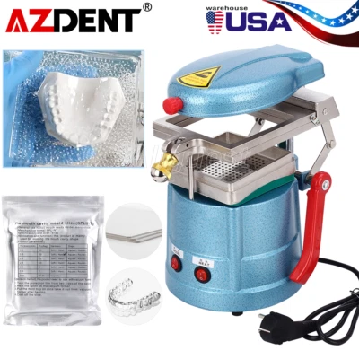 AZDENT Dental Vacuum Forming Molding Machine Thermoforming Former/Hard Plastic Sheets