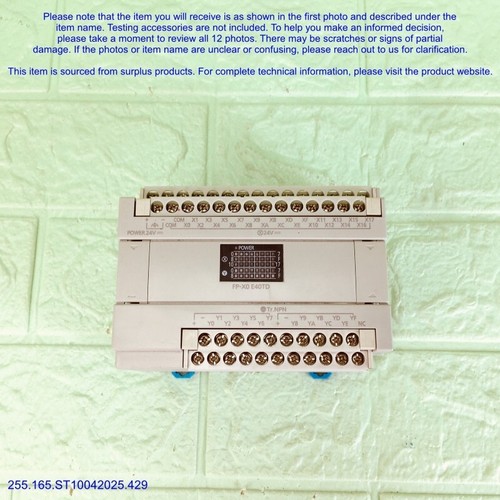Panasonic AFPX0E40TD-F, FP-X0 E40TD Erweiterungseinheit wie auf Fotos, Sn:1566, DHL. - Bild 7 von 14