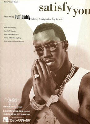 1999 Sheet Music ~ SATISFY YOU ~ Puff Daddy & R. Kelly ~ NEW! Vintage!