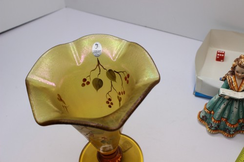 Fenton 2004 Vase # 5973 N1 7,5 x 5,75 Zoll handbemalt Stechpalme Weihnachten - Bild 8 von 8