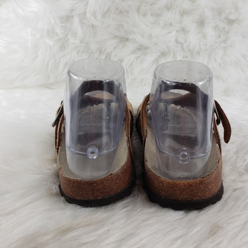 Sandali casual da donna WHITE MOUNTAIN in pelle marrone chiaro taglia US 7M - Foto 5 di 6