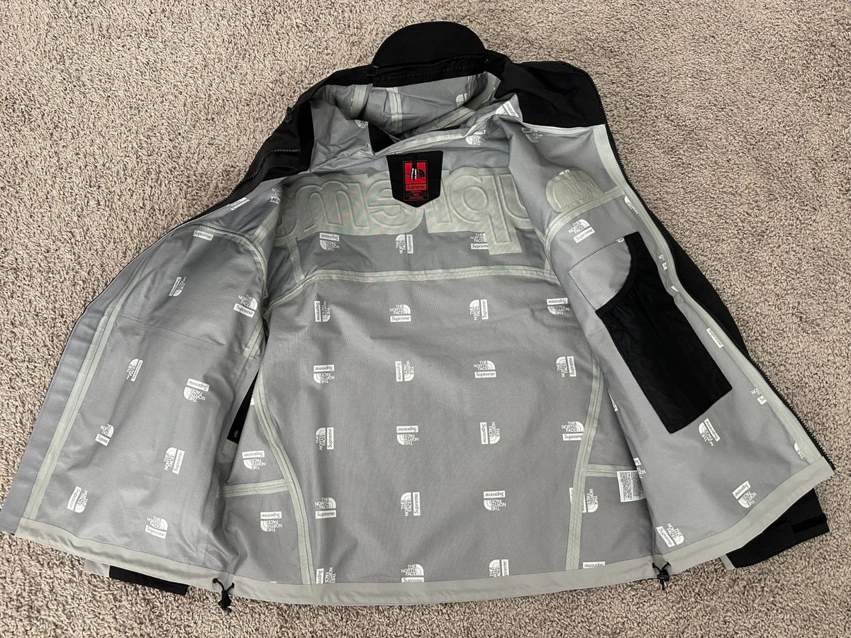 Supreme x The North Face Shell Tape Seam Jacket Black/Gray Size M