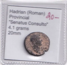 Super Hadrian Roman Empire Provincial Senatus Consulto Coin