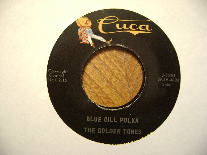 CUCA 45 RECORD/GOLDEN TONES/TAKE ME WALTZ/BLUEGILL POLKA/ NR MINT