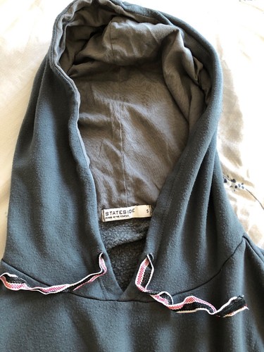 Traje de chándal gris para damas de Stateside, con capucha manga corta en la parte superior y parte inferior holgada - Imagen 8 de 8