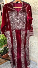 Vintage Handmade Palestinian Embroidery Dress Wedding Palestine Dress Thoub