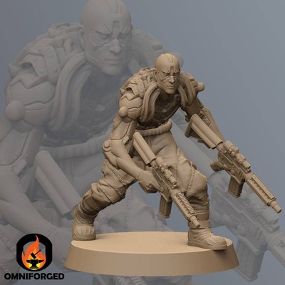 Havoc Cyberpunk Gaming Figure | Unit9 | High Resolution 3D Printed | Tabletop