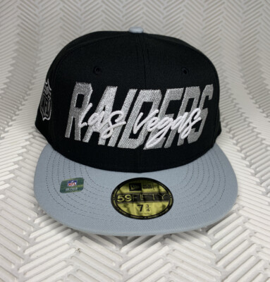 New Era Las Vegas Raiders NFL Sideline 59 Fifty Fitted Hat Cap Size 7 3/4