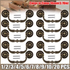 Bronze Vintage Drawer Pulls Handles Antique Drop Knobs Bail Cabinet Pull 128mm
