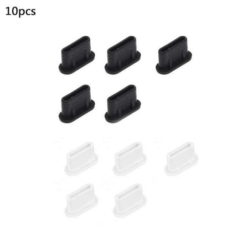 10x Dust Plug For Type-C USB Charging Port Protector Silicone Phone Cover N7I1 - Zdjęcie 3 z 10