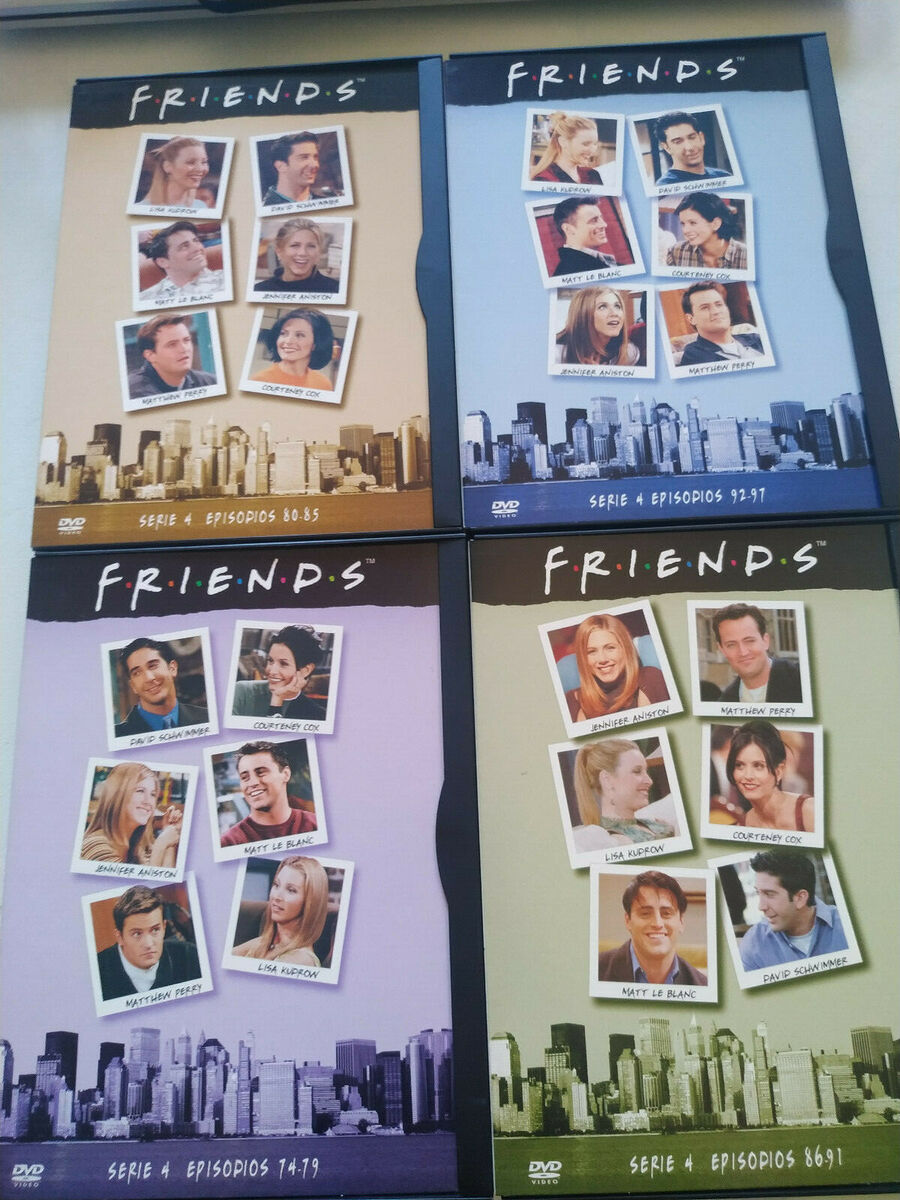 FRIENDS Fourth Season 4 Complete - 4 X DVD Spanish English Region