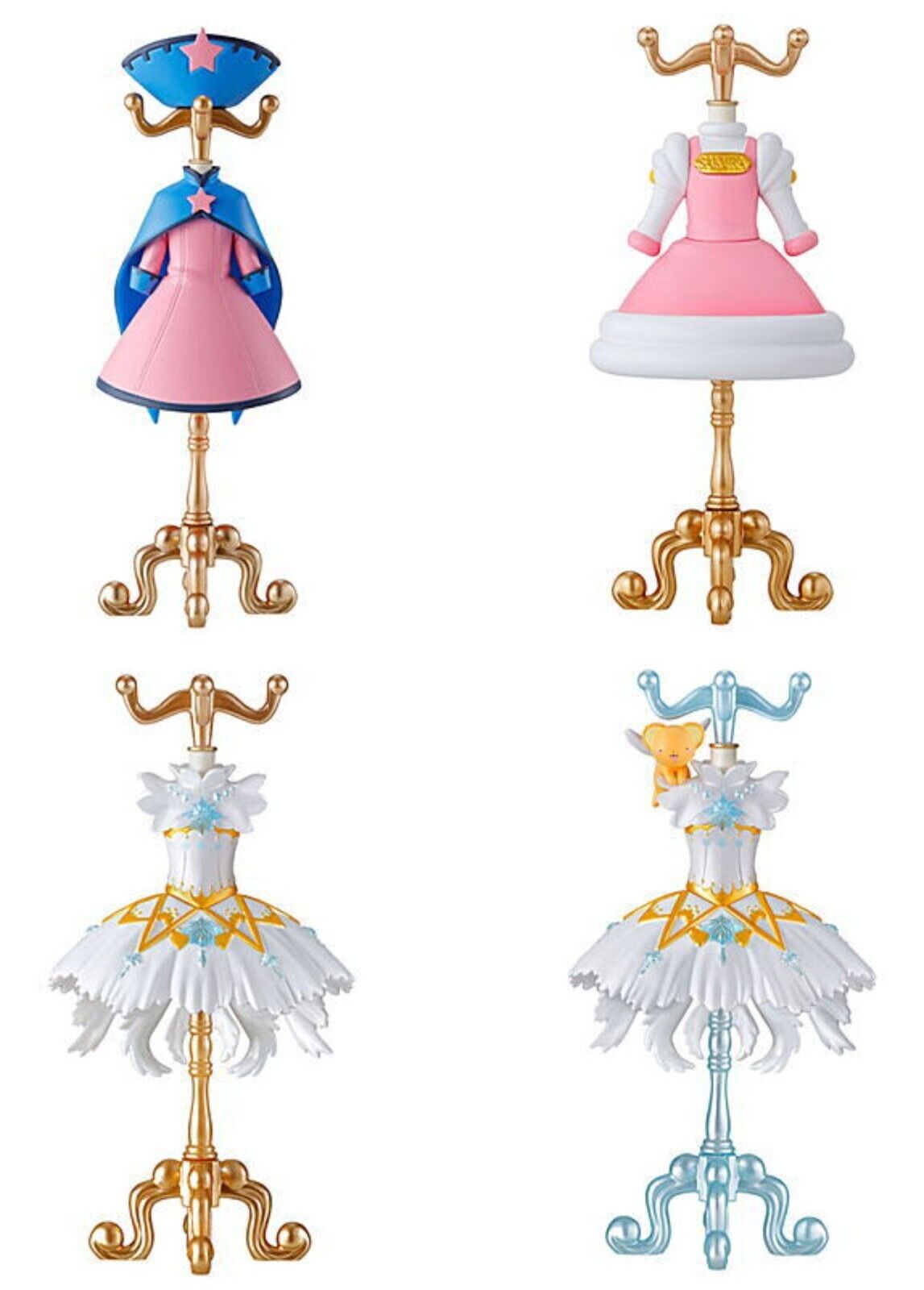 Japan Bandai Gacha Capsule Torso Cardcaptor Sakura jewelry rack holder Set  4pcs