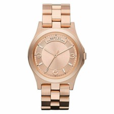 NEW MARC JACOBS BABY DAVE ROSE GOLD TONE,BRACELET WATCH-MBM3184
