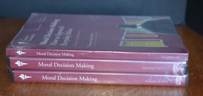 GREAT COURSES Moral Decision Making I & II CD & Course Guide Book (3)