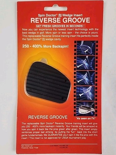 Spin Doctor RI Wedge Inserts Pro Style Backspin Ball Stopping Control - Picture 8 of 8