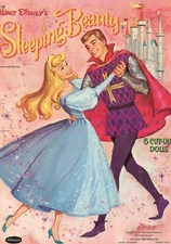 VINTG 1959 SLEEPING BEAUTY PAPER DOLL LASER REPRODUCTION~Org SZ UNCUT NO1 TOPSLR