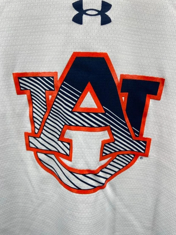 NUEVA AU Auburn Tigers Under Armour Camiseta Manga Corta Gris Claro Jóvenes Niños M Foto 4 de 4