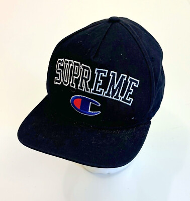Supreme x champion 5 panel snapback Rare FW14 Supreme x Champion Embroidered Logo 5-panel Red  main image 4