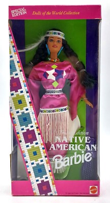 3rd Native American Barbie Puppe / Dolls of the World / 1994, Mattel 12699, NrfB