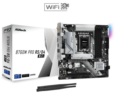 ASRock B760M Pro RS/D4 WiFi Motherboard Intel B760 LGA 1700 Micro