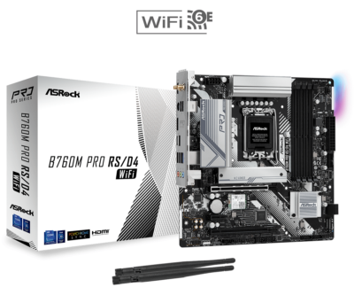ASRock B760M Pro RS/D4 WiFi Motherboard Intel B760 LGA 1700 Micro