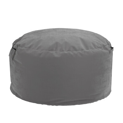 Bean Bag Sofa Chair Side Handle & Pocket Soft Removable Cover Comfy Foam Filled