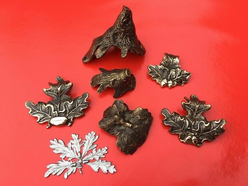 3x Abdeckung für Keilerwaffen Abdeckblatt Eichenblatt Gravurfläche Neu! - Bild 6 von 7