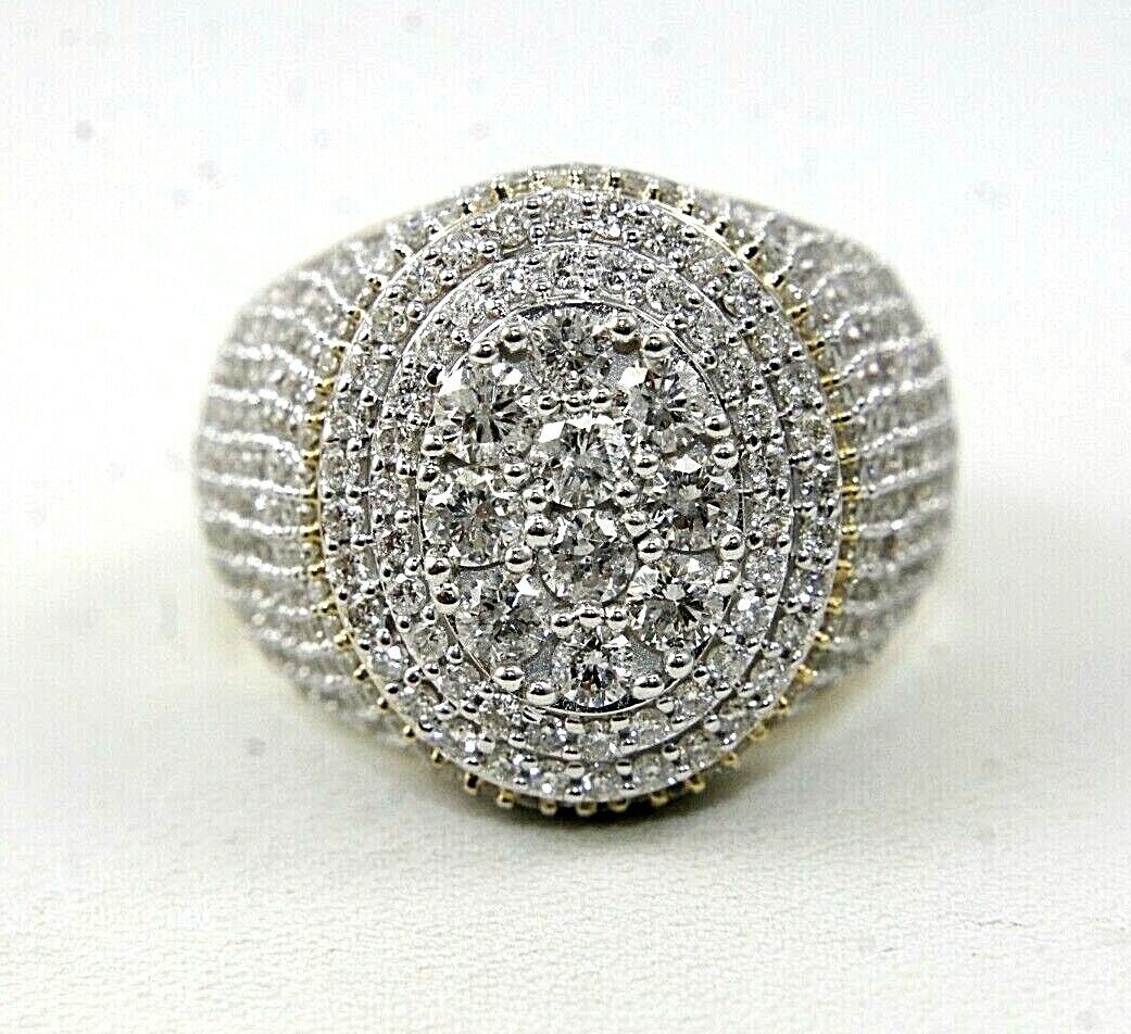 MEN'S NECKLACE 2.90CT ROUND DIAMOND 10K YELLOW GOLD MEN'S NECKLACE 2.90CT ROUND DIAMOND 10K YELLOW GOLD