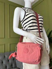 Kipling crossbody Bag Dusty Pink Triple Zip Shoulder bag