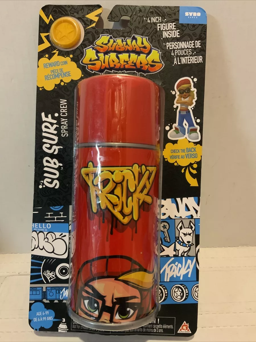 Subway Surfers Sub Surf Spray Crew 4 Vinyl Figure Tricky Reward Coin Toy 4  Inch