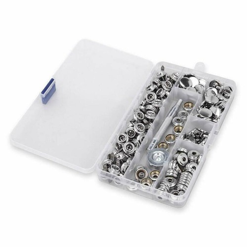 150Pcs Snap Fastener Stainless Steel Cap Canvas Screw Press Stud Kit Boat Cover - Picture 20 of 28