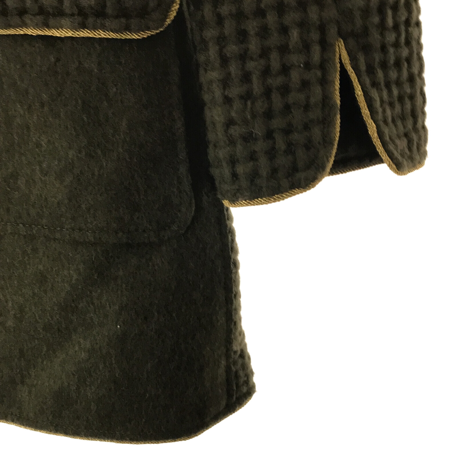 ALTRA Cappotto CHANEL lana verde usato donna04w05664 P51