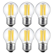 1/4/6pc LED Vintage Retro Bulb 110V G45 4W 6W Edison Filament Bulb Dimmable