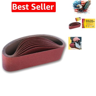 Flex-Abrasive 4-Inch x 24-Inch 50 Grit Coarse Resin Cloth Aluminum Oxide Sand...