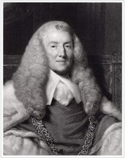 WILLIAM MURRAY LORD MANSFIELD 1835 engraving Joshua Reynolds pinx Holl sc