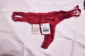 Agent Provocateur Tammi Red, 36C Bra, 2x Thongs & Brief Sz 4 & Suspender Sz. 2