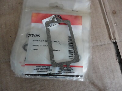 ONE NEW Genuine Briggs And Stratton Breather Gasket 27549S