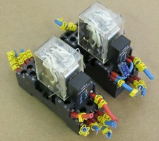 2 PCS OMRON RELAY MY4 24VDC WITH BASE