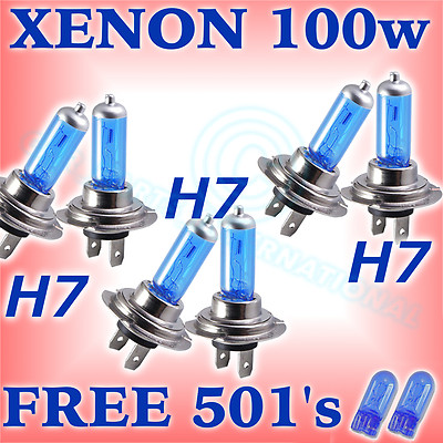 UPGRADE XENON BIRNEN HAUPT (DIP) VOLL (HOCH) FRONTNEBEL 100W H7 H7 H7