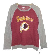New T-Shirt NFL Team Apparel Washington Redskins Long-Sleeve MSRP- 39.99 M