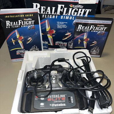 Real Flight G4 RC Flight Simulator  w/Interlink Elite Controller Tested