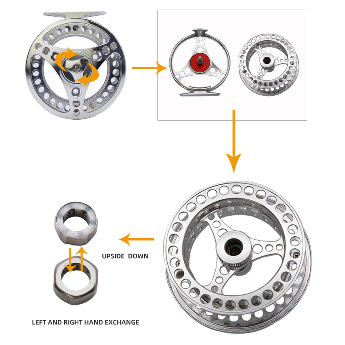 Moulinet De Pêche à La Mouche TICA Fishmaster S105 3/4wt - Aluminium CNC, 5 Roulements