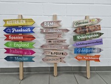 MDF Holzstecker Gartenstecker Gartenstab Holzschild Wegweiser